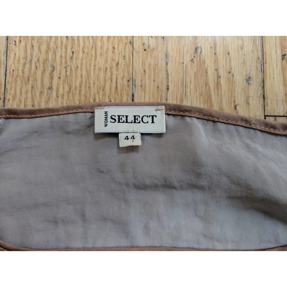 Womens Brown Top Shirt Blouse from Select - Size 44 European Italian - Picture 6 of 7